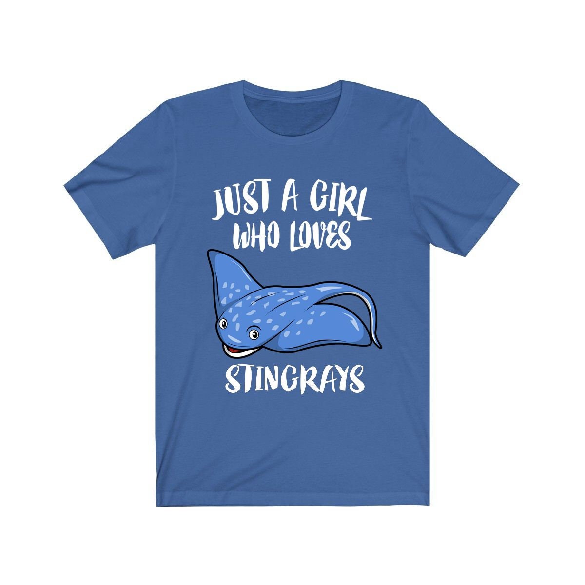 Just A Girl Who Loves Stingrays Shirt, Cute Stingray Shirt, Stingray Lover Shirt, Ocean Animal Lover Adult Toddler Infant Kids Gift T-Shirt Image 4