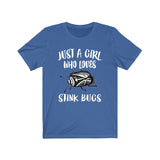 Just A Girl Who Loves Stink Bugs Shirt, Stink Bug Lover Gift, Stink Bug Animal Lover Adult Toddler Infant Kids Gift T-Shirt Image 4