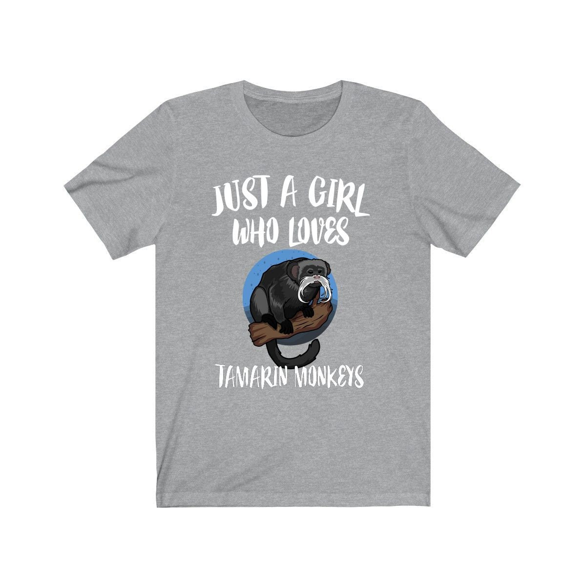 Just A Girl Who Loves Tamarin Monkeys Shirt, Monkey Lover Gift, Animal Lover Adult Toddler Infant Kids Gift T-Shirt Image 1