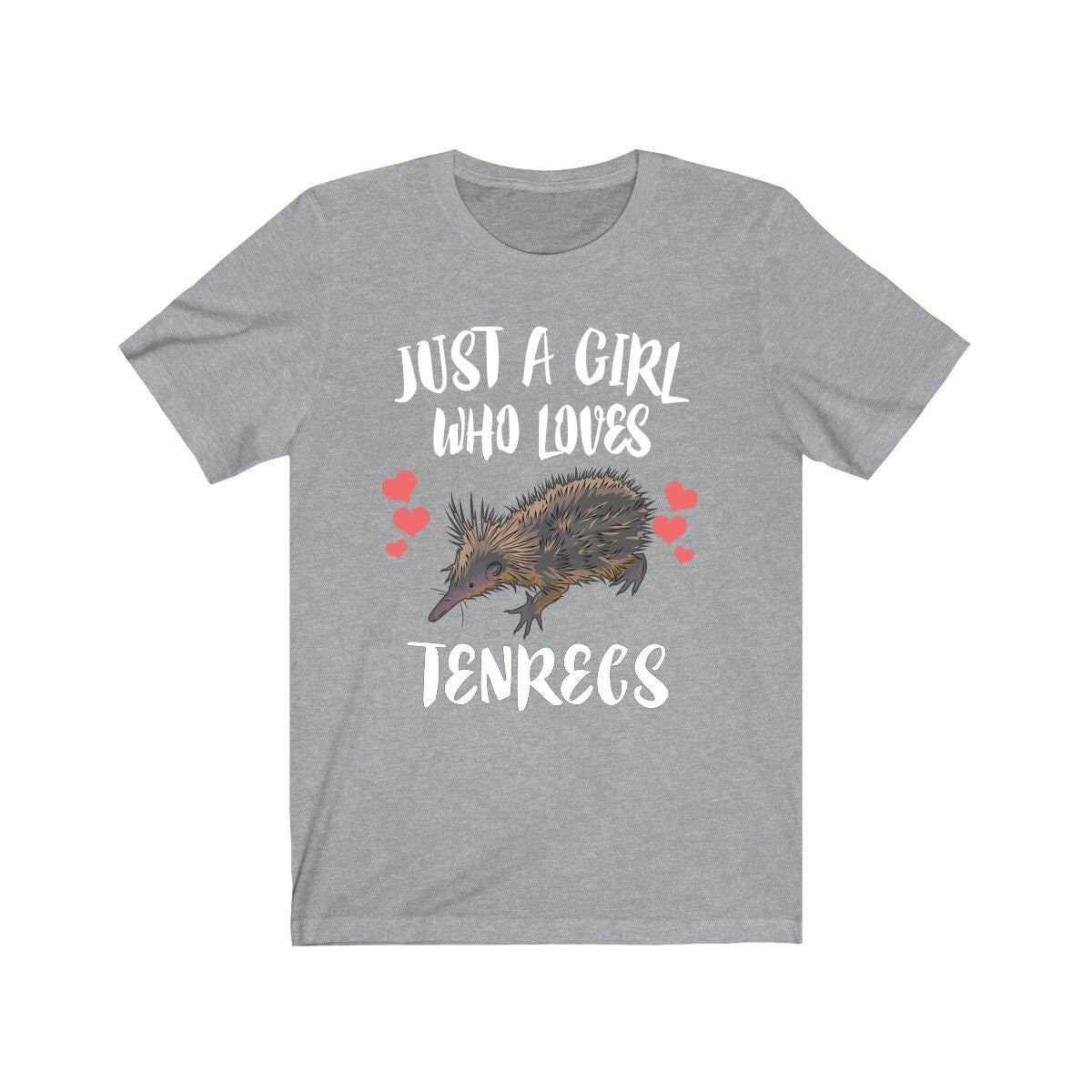 Just A Girl Who Loves Tenrecs Shirt, Tenrec Lover Gift, Animal Lover Adult Toddler Infant Kids Gift T-Shirt Image 3