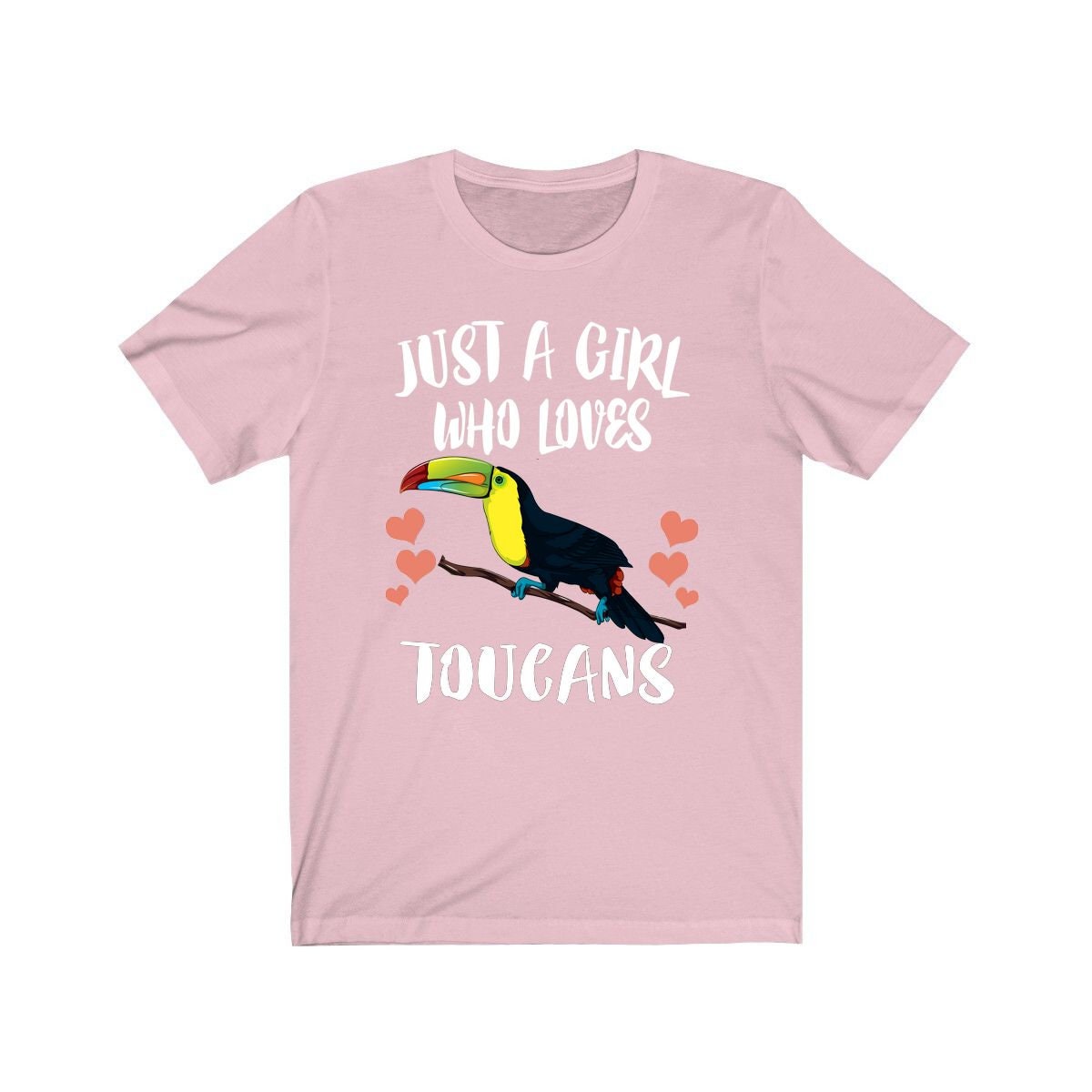 Just A Girl Who Loves Toucans Shirt, Toucan Lover Shirt, Toucan Gift, Birds Birding Animal Lover Adult Toddler Infant Kids Gift T-Shirt Image 2