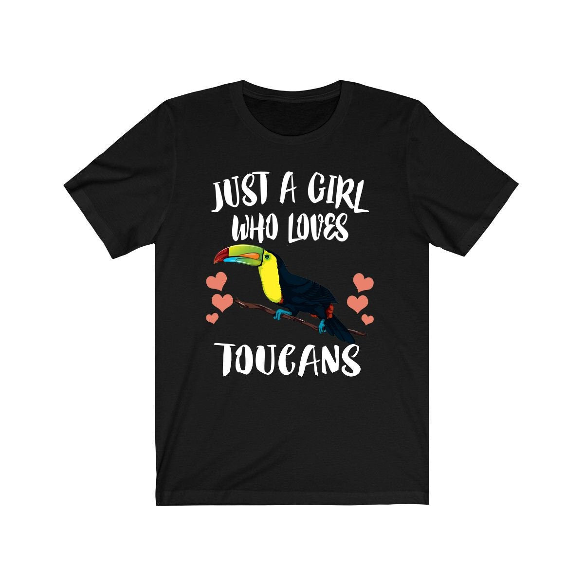 Just A Girl Who Loves Toucans Shirt, Toucan Lover Shirt, Toucan Gift, Birds Birding Animal Lover Adult Toddler Infant Kids Gift T-Shirt Image 4