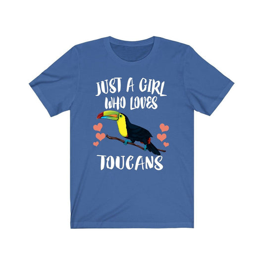 Just A Girl Who Loves Toucans Birds Shirt - toucan print design