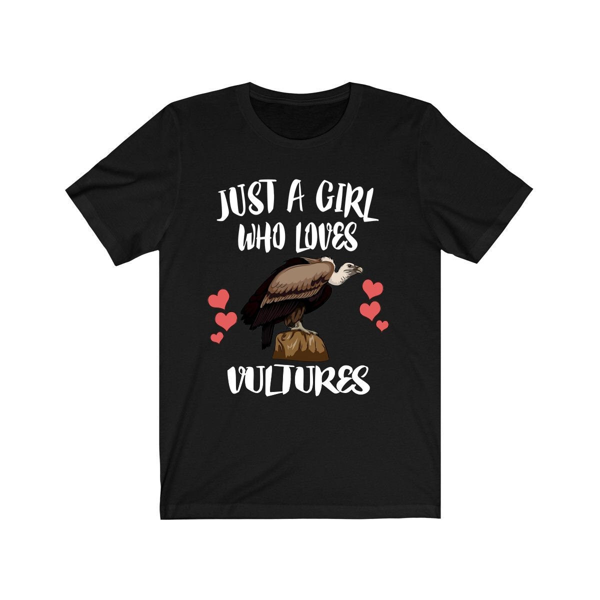 Just A Girl Who Loves Vultures Shirt, Birds Birding Shirt, Vulture Lover Shirt, Vulture Gift, Animal Adult Toddler Infant Kids Gift T-Shirt Image 2