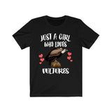 Just A Girl Who Loves Vultures Shirt, Birds Birding Shirt, Vulture Lover Shirt, Vulture Gift, Animal Adult Toddler Infant Kids Gift T-Shirt Image 2