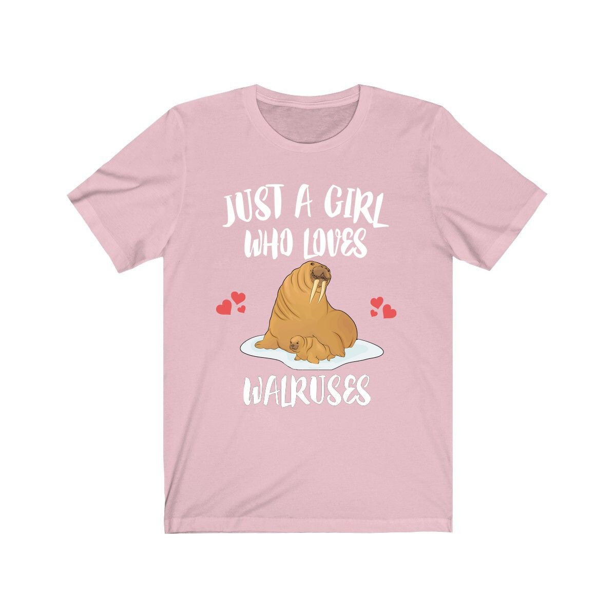Just A Girl Who Loves Walruses Shirt, Walrus Lover Gift, Walrus Shirt, Animal Lover Adult Toddler Infant Kids Gift T-Shirt Image 3