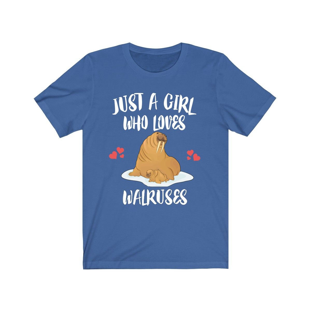 Just A Girl Who Loves Walruses Shirt, Walrus Lover Gift, Walrus Shirt, Animal Lover Adult Toddler Infant Kids Gift T-Shirt Image 4