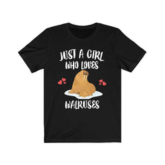 Just A Girl Who Loves Walruses Shirt - walrus print design