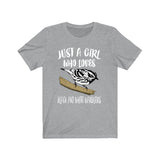 Just A Girl Who Loves Black White Warblers Shirt, Bird Birding Shirt, Warbler Shirt, Animal Lover Adult Toddler Infant Kids Gift T-Shirt Image 1