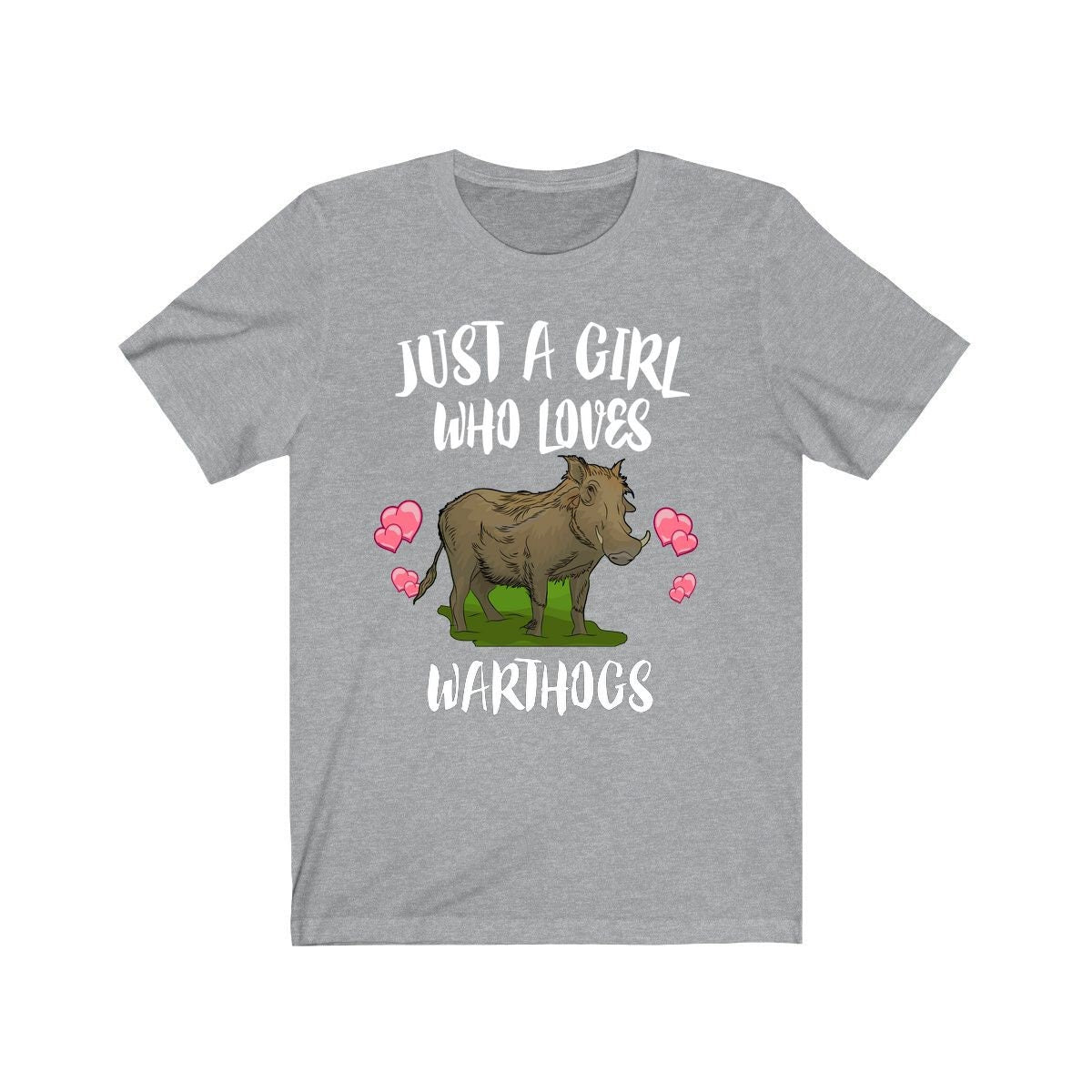 Just A Girl Who Loves Warthogs Shirt, Warthog Shirt, Warthog Lover Gift, Warthog Lover Shirt, Animal Lover Adult Toddler Kids Gift T-Shirt Image 1
