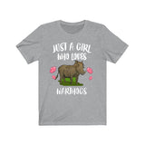 Just A Girl Who Loves Warthogs Shirt, Warthog Shirt, Warthog Lover Gift, Warthog Lover Shirt, Animal Lover Adult Toddler Kids Gift T-Shirt Image 1