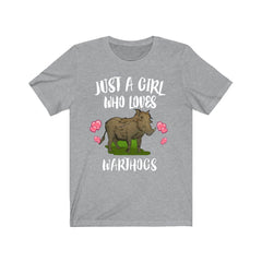 Just A Girl Who Loves Warthogs Shirt - warthog print design