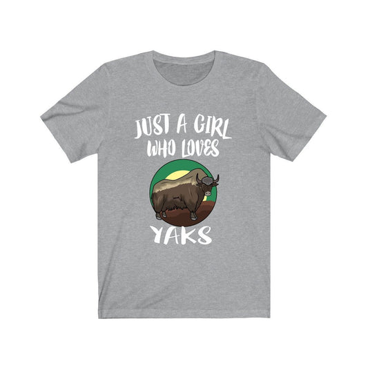 Just A Girl Who Loves Yaks Shirt - yak print design