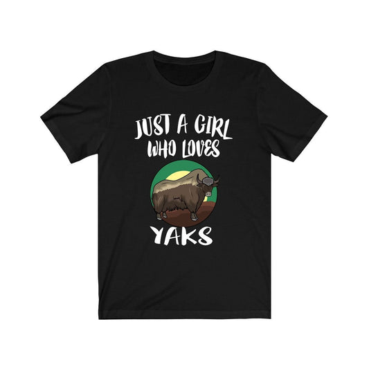 Just A Girl Who Loves Yaks Shirt - yak print design