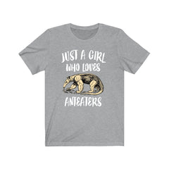 Just a girl who loves anteaters tropical jungle mammal lover tee