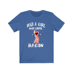 Just A Girl Who Loves Bacon Food Shirt - bacon print design