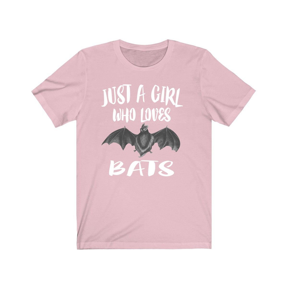 Just A Girl Who Loves Bats Shirt, Bat Lover Gift, Bat Shirt, Animal Lover Adult Toddler Infant Kids Gift T-Shirt Image 2