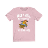 Just A Girl Who Loves Bee eater Shirt, Birds Birding Shirt, Girl Bird Gift, Animal Lover Adult Toddler Infant Kids Gift T-Shirt Image 2