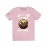 Just A Girl Who Loves Bighorns Sheep Shirt, Bighorn Lover Gift, Animal Lover Adult Toddler Infant Kids Gift T-Shirt Image 2