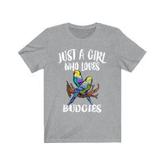 Just A Girl Who Loves Budgies Shirt - budgie print design