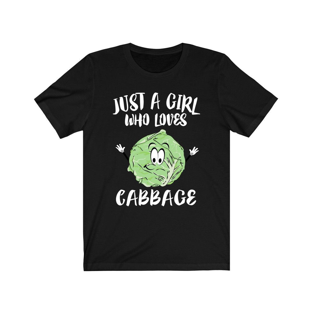 Just A Girl Who Loves Cabbage Shirt, Vegan Vegetables Shirt, Cabbage Lover Adult Toddler Infant Kids Gift T-Shirt Image 1