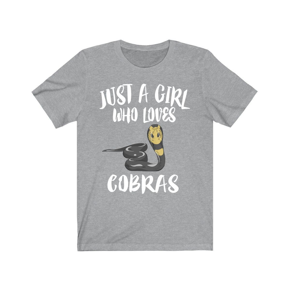 Just A Girl Who Loves Cobras Snakes Shirt, Cobra Lover Shirt, Snake Lover Shirt, Cobra Shirt, Snake Shirt, Snake Shirt, Adult Kids T-Shirt Image 3