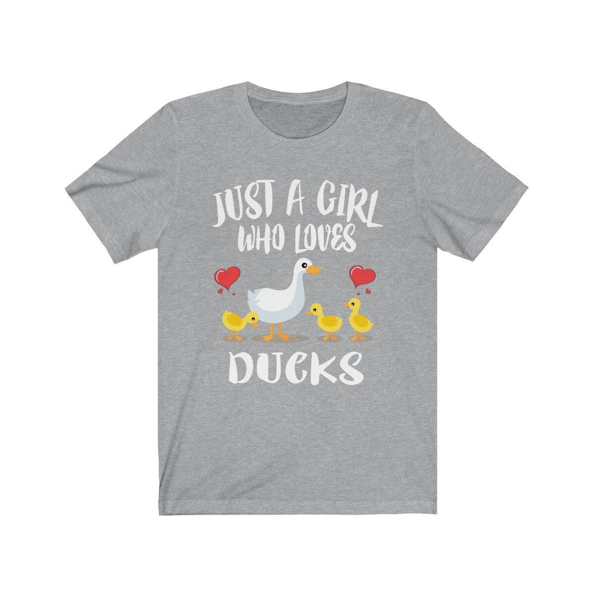 Just A Girl Who Loves Ducks Shirt, Duck Shirt, Duck Lover Gift, Bird Lover Shirt, Animal Lover Adult Toddler Infant Kids Gift T-Shirt Image 4
