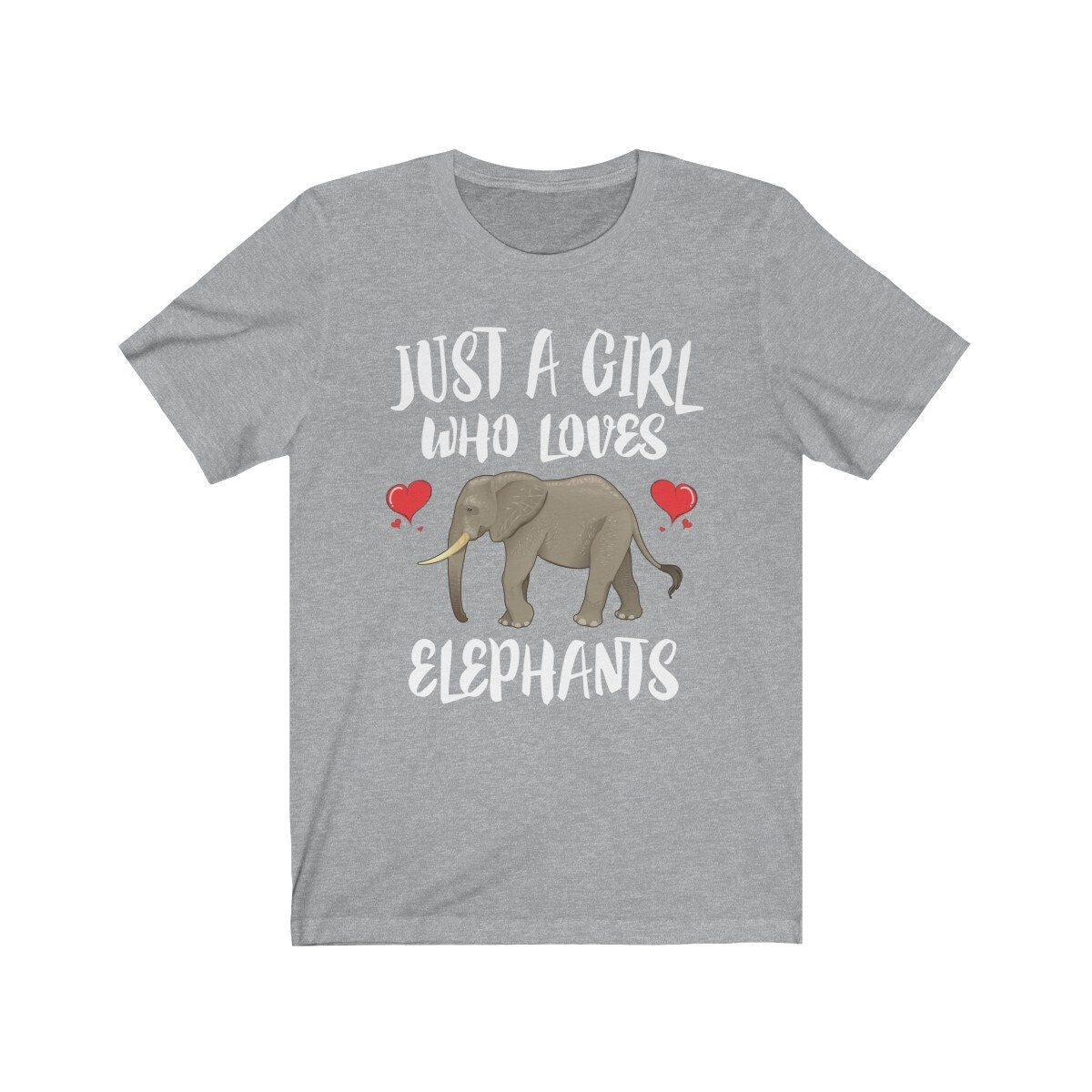 Just A Girl Who Loves Elephants Shirt, Elephant Lover Shirt, Elephant Gift, Animal Lover Adult Toddler Infant Kids Gift T-Shirt Image 3