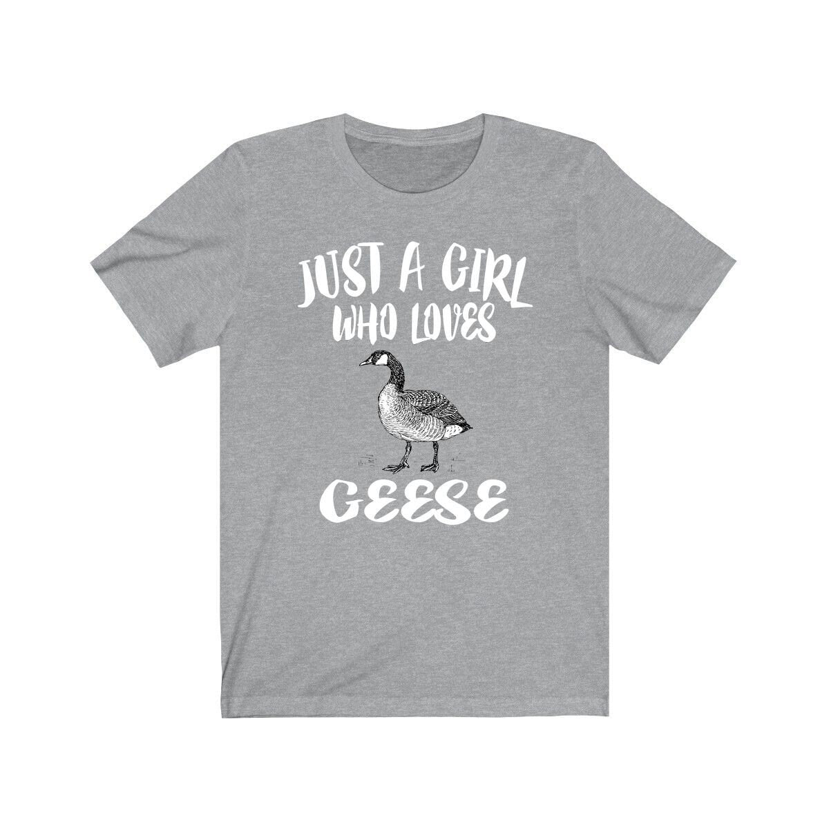 Just A Girl Who Loves Geese Shirt, Geese Shirt, Bird Lover Gift, Geese Owner Gift, Animal Lover Adult Toddler Infant Kids Gift T-Shirt Image 1