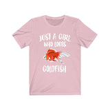 Just A Girl Who Loves Goldfish Shirt, Goldfish Shirt, Goldfish Lover Gift, Animal Lover Adult Toddler Infant Kids Gift T-Shirt Image 2