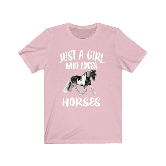 Just A Girl Who Loves Horses Shirt - horse print design
