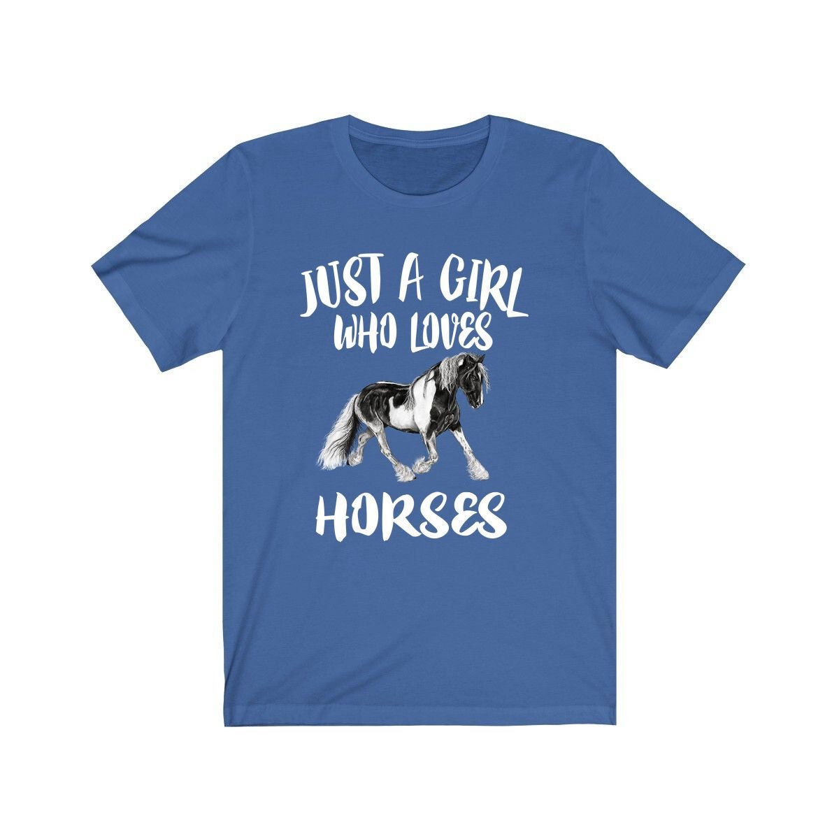 Just A Girl Who Loves Horses Shirt, Horse Lover Shirt, Horse Owner Gift, Horse Lover Gift, Adult Toddler Infant Kids Gift T-Shirt Image 3