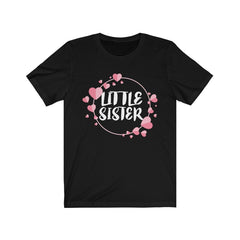 Little Sister Hearts Shirt - little sister hearts print design
