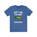 Just A Girl Who Loves Iguanas Shirt, Iguana Lover Shirt, Lizard Lover Gift, Lizard Shirt, Adult Toddler Infant Kids Gift T-Shirt Image 4