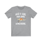 Just A Girl Who Loves Kangaroos Shirt, Kangaroo Lover Shirt, Kangaroo Lover Gift, Animal Lover Shirt, Adult Toddler Infant Kids Gift T-Shirt Image 4