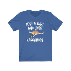 Just a girl who loves kangaroos Australian outback marsupial tee