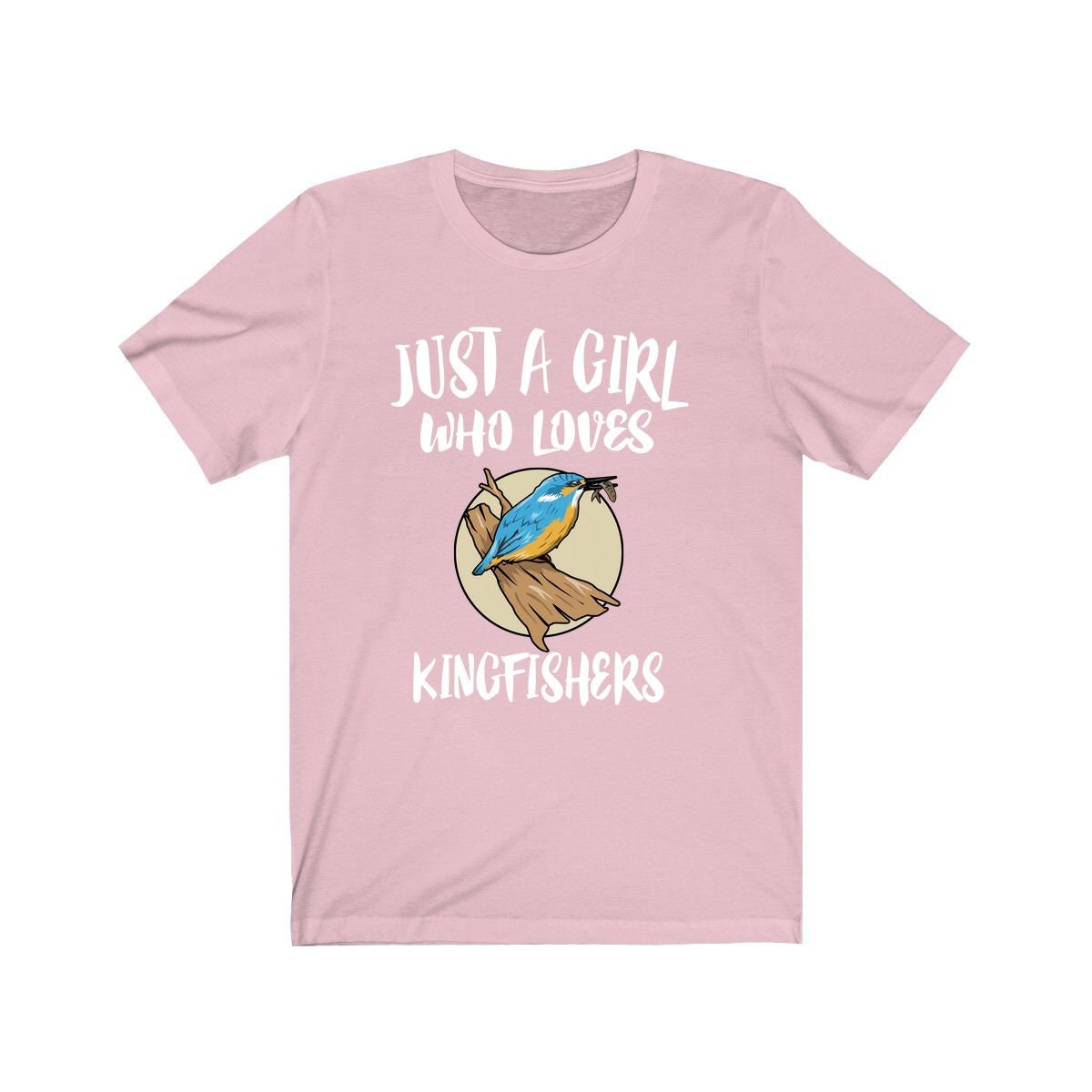 Just A Girl Who Loves Kingfishers Shirt, Kingfisher Lover Shirt, Bird Lover Gift, Birding Shirt, Adult Toddler Infant Kids Gift T-Shirt Image 2