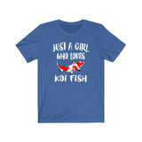 Just A Girl Who Loves Koi Fish Shirt, Koi Fish Lover Shirt, Fish Lover Gift, Animal Lover Shirt, Adult Toddler Infant Kids Gift T-Shirt Image 4