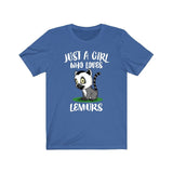 Just A Girl Who Loves Lemurs Shirt, Lemur Lover Shirt, Lemur Lover Gift, Animal Lover Shirt, Adult Toddler Infant Kids Gift T-Shirt Image 4