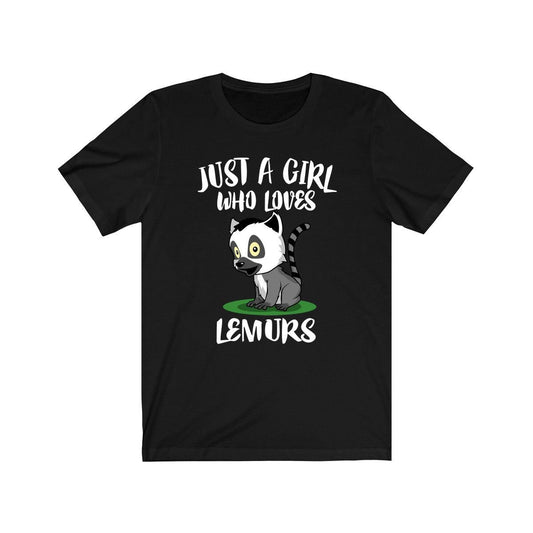 Just A Girl Who Loves Lemurs Animal Shirt - lemur print design