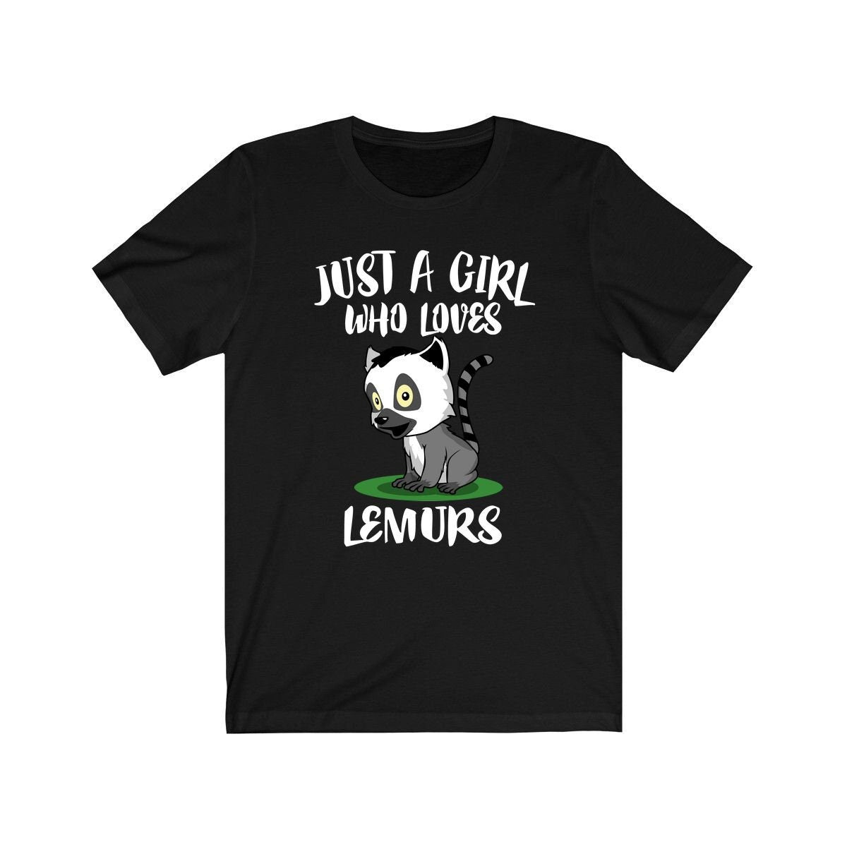 Just A Girl Who Loves Lemurs Animal Shirt - lemur print design