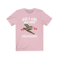 Just A Girl Who Loves Mockingbirds Shirt - mockingbird print design