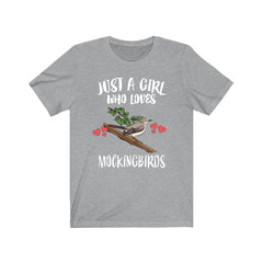 Just A Girl Who Loves Mockingbirds Shirt - mockingbird print design