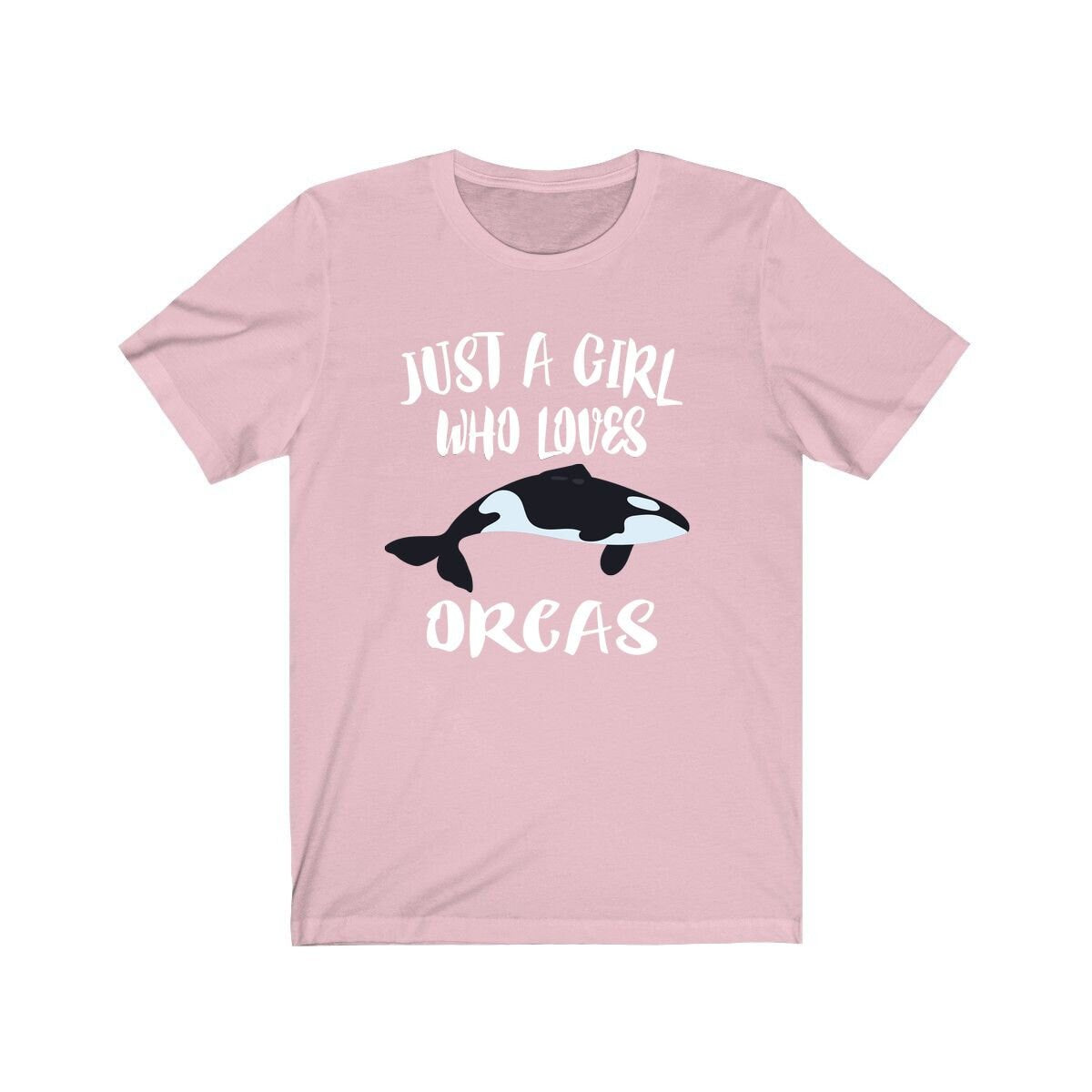 Just A Girl Who Loves Orcas Whales Shirt, Orca Lover Shirt, Whale Lover Gift, Animal Lover Shirt, Adult Toddler Infant Kids Gift T-Shirt Image 3