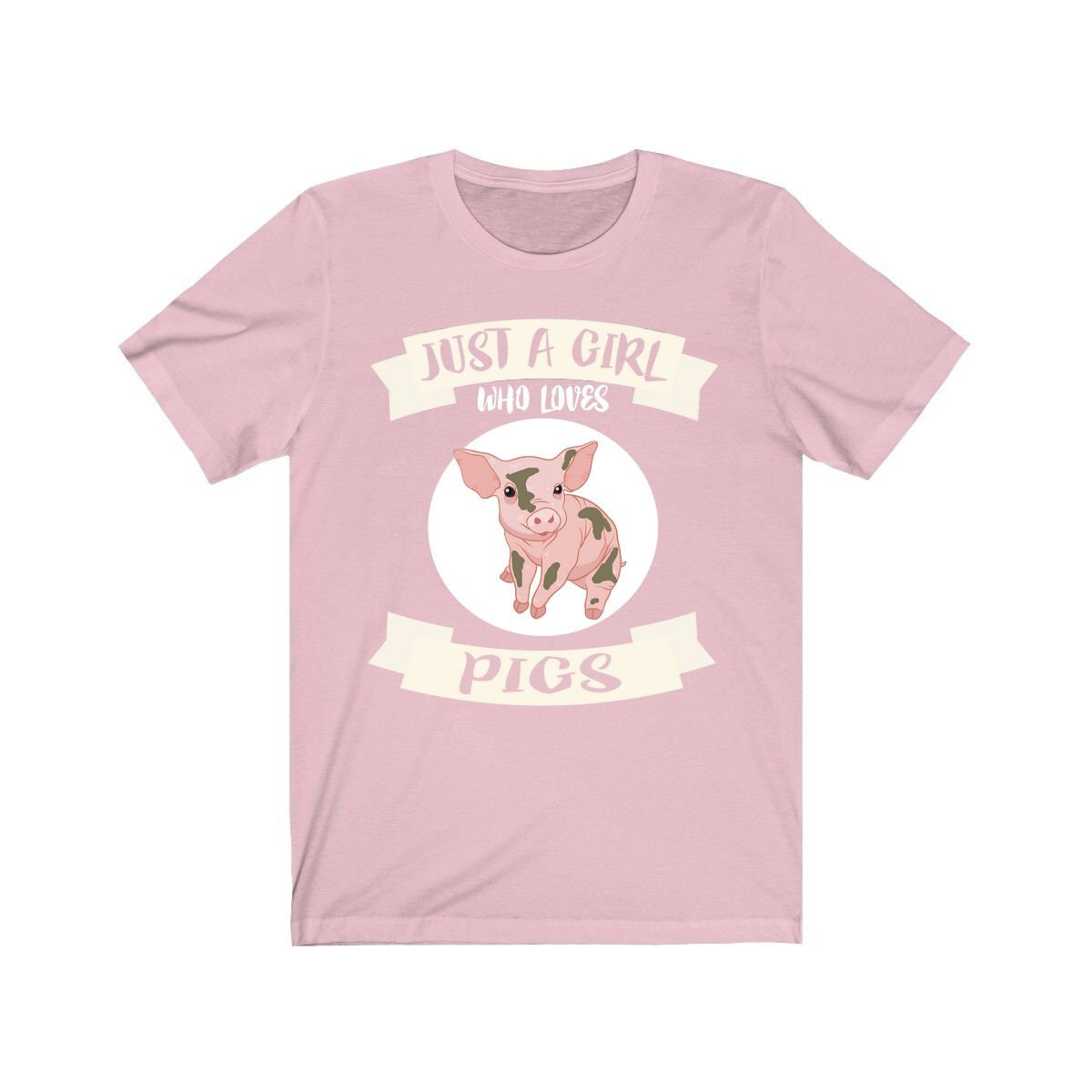Just A Girl Who Loves Pigs Shirt, Pig Lover Shirt, Pig Lover Gift, Animal Lover Shirt, Adult Toddler Infant Kids Gift T-Shirt Image 2