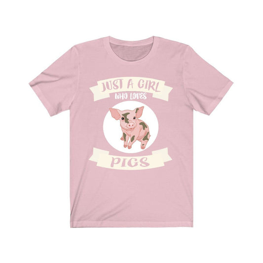 Just A Girl Who Loves Pigs Shirt - pig print design