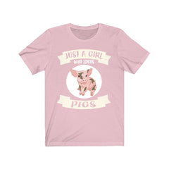 Just A Girl Who Loves Pigs Shirt - pig print design
