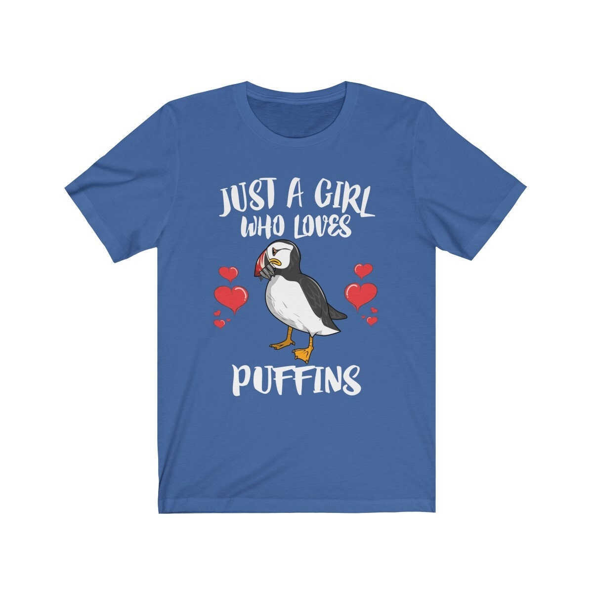 Just A Girl Who Loves Puffins Birds Shirt, Puffins Lover Shirt, Puffin Lover Gift, Animal Shirt, Adult Toddler Infant Kids Gift T-Shirt Image 4