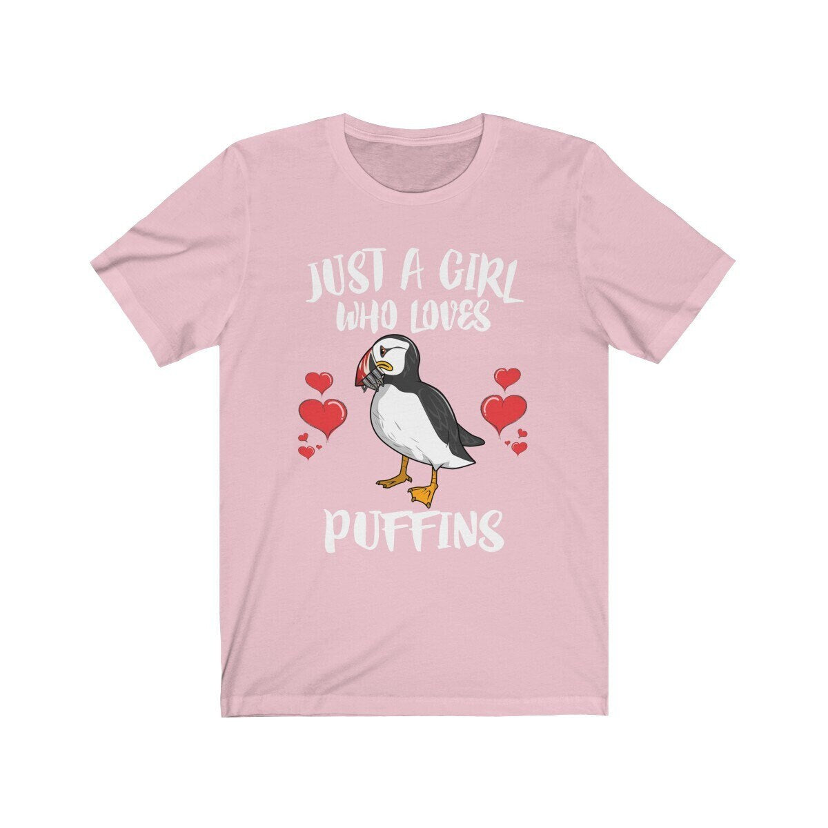 Just A Girl Who Loves Puffins Birds Shirt, Puffins Lover Shirt, Puffin Lover Gift, Animal Shirt, Adult Toddler Infant Kids Gift T-Shirt Image 3