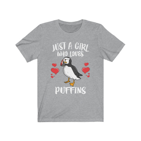 Just A Girl Who Loves Puffins Birds Shirt - puffin print design
